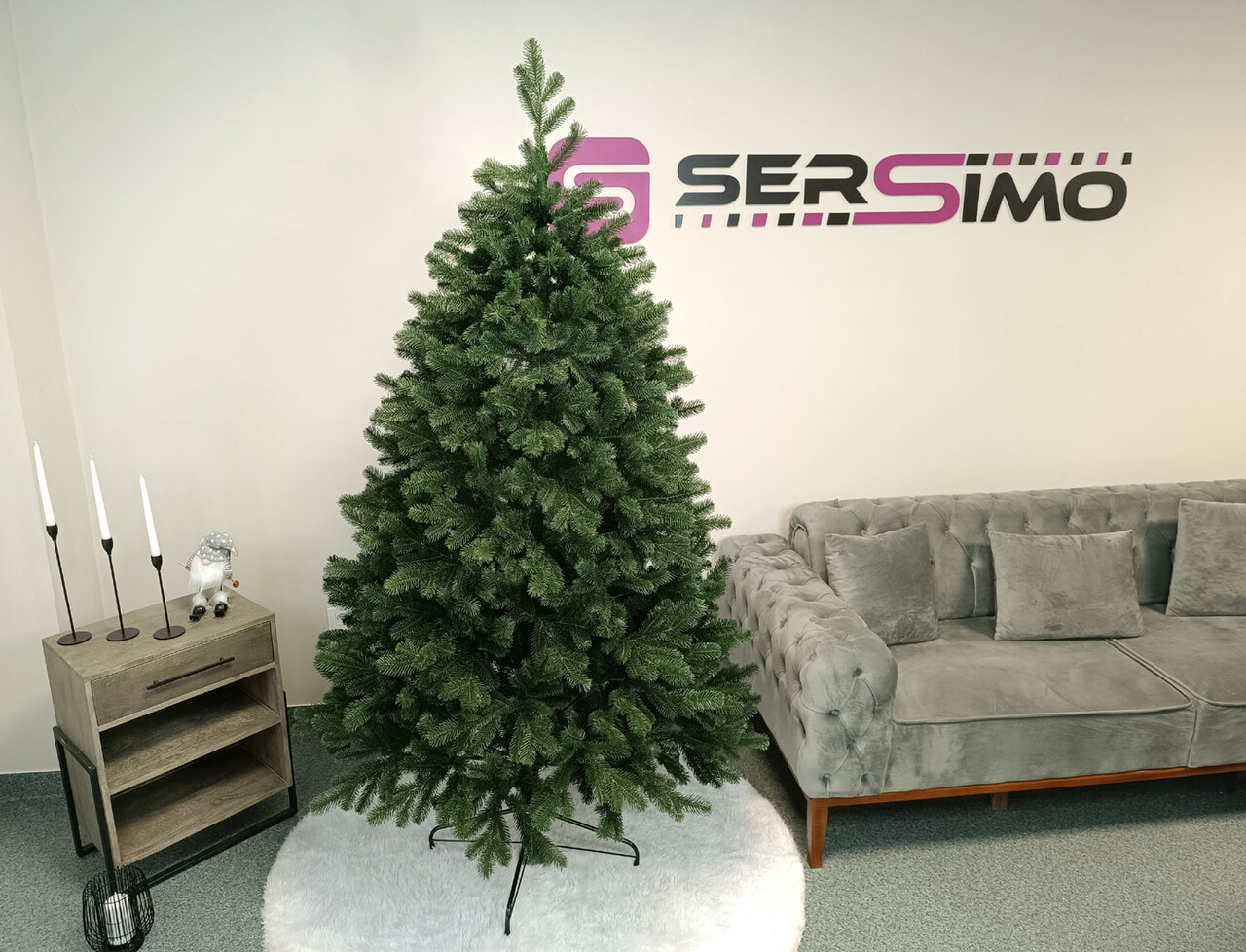 Brad artificial Christmas Deluxe by Sersimo, Kovalivska verde, 3D, 210cm — imaginea 17