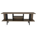Comoda TV, Retricy, Akya, 160x35x38.6 cm, PAL, Nuc / Negru