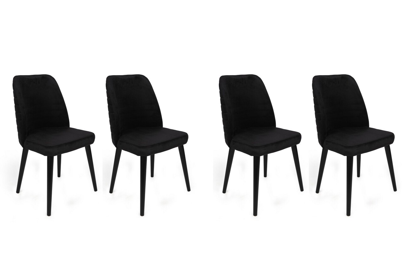 Set de scaune, Nmobb, Tutku-311 V4, Metal, Negru