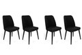 Set scaune 4 piese, Nmobb, Tutku-311 V4, Metal, Negru