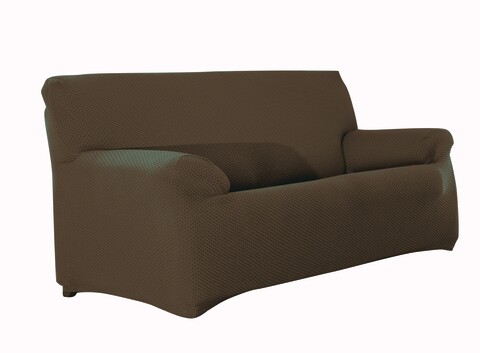 Husa canapea elastica bi-stretch, Sucre, 3 locuri, maro C/7 Eysa