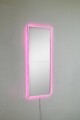 Oglinda cu Iluminare Led, Mirrorland, Rectangular, Oglindă indestructibilă cu obturator, Roz