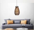 Lustra, FullHouse, 390FLH2182, Lemn, Maro antichizat