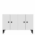 Consola, Hanah Home, Sherifa 120, 120x75x32 cm, Alb