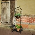 Suport pliabil pentru ghivece, Esschert, Plant, 45.9 x 44 x 132.6 cm, fier, negru