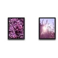 Set 2 tablouri decorative, Purple Set, PAL, Hartie, Multicolor
