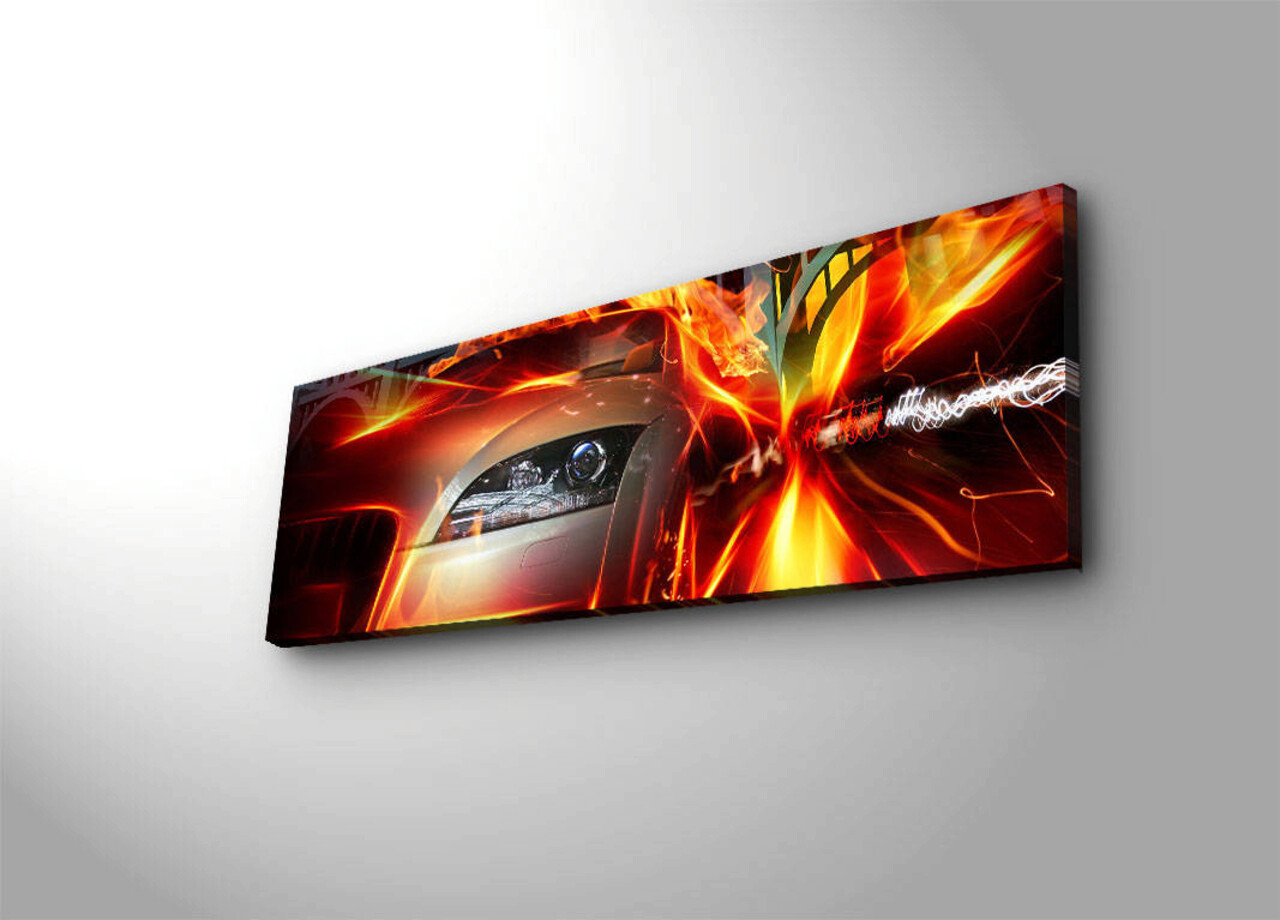 Tablou decorativ cu lumina LED, 3090DACT-42, 30 x 90 cm, Multicolor - view 4