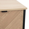 Comoda Swen, Homla, 80x40x88 cm, MDF/metal, natur