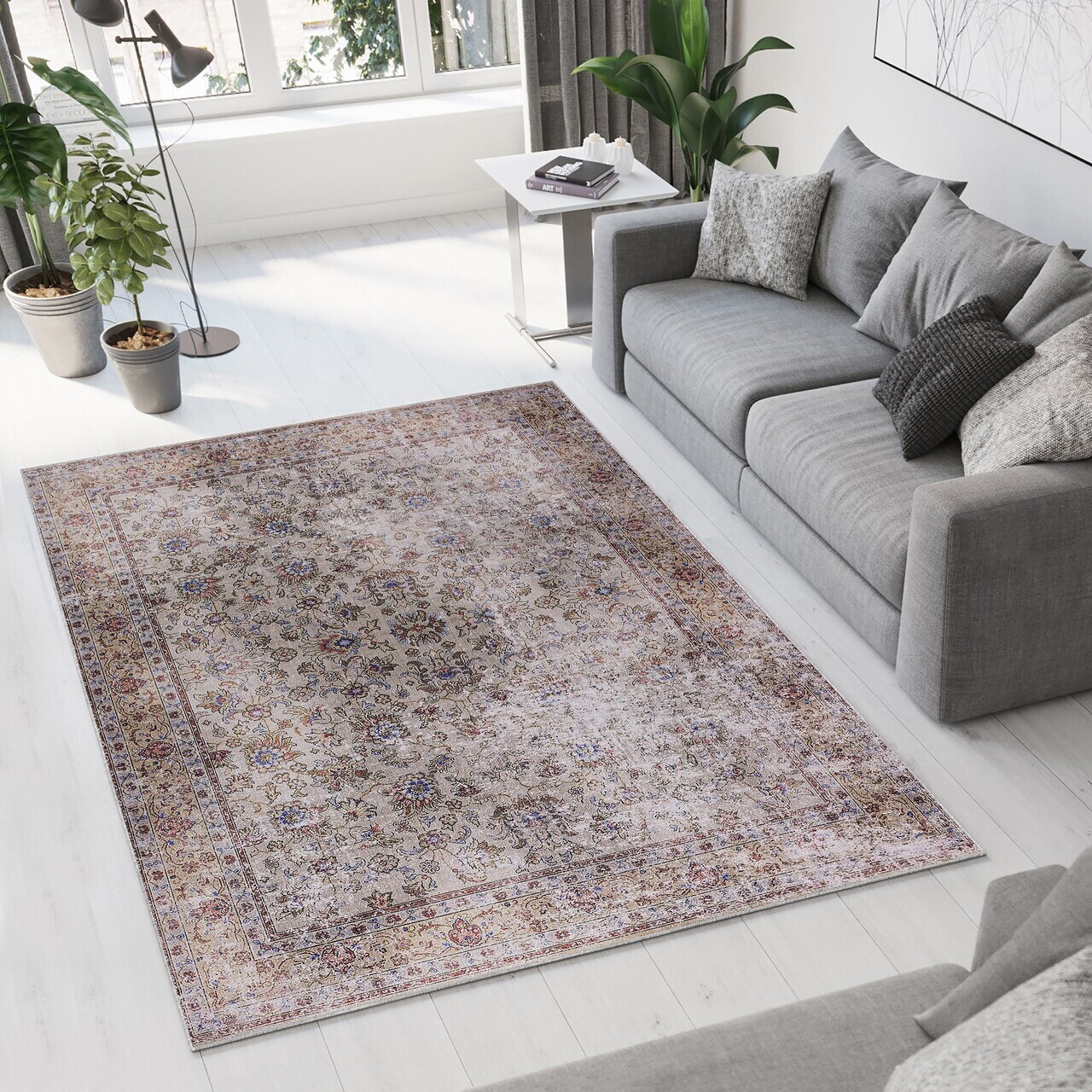 Covor Woopamuk335 120x180 cm BUMBAC/POLIESTER Gri
