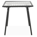Set mobilier pentru gradina/terasa, Ribe, 3 piese, negru/gri