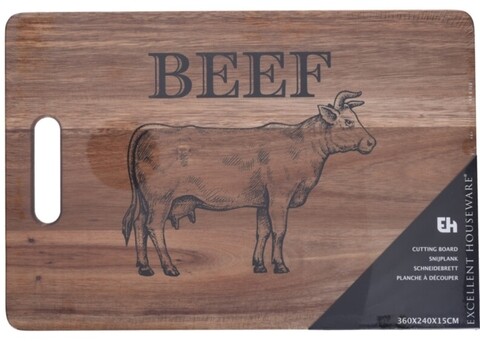 Tocator Beef, 36x24x15, lemn de acacia Excellent Houseware