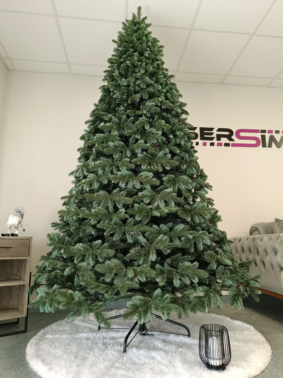 Brad artificial Christmas Deluxe by Sersimo, Canada argintiu, 3D, 250cm — imaginea 18