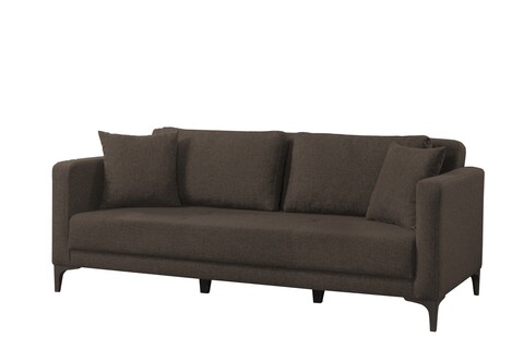 Canapea westor, pandia home, 205x95x80 cm, lemn, maro inchis