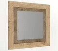 Oglinda decorativa, Tera Home, Madura, 72x72 cm, PAL, Stejar