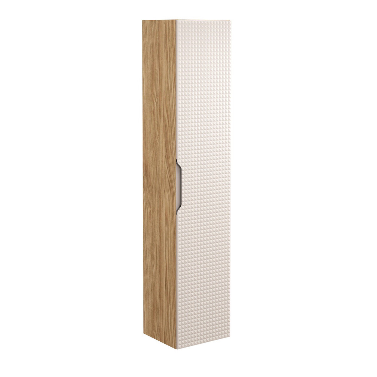 Set mobilier baie Luxor Beige 90 cm, dulap inalt si masca cu lavoar, Comad, MDF/PAL, bej - view 2