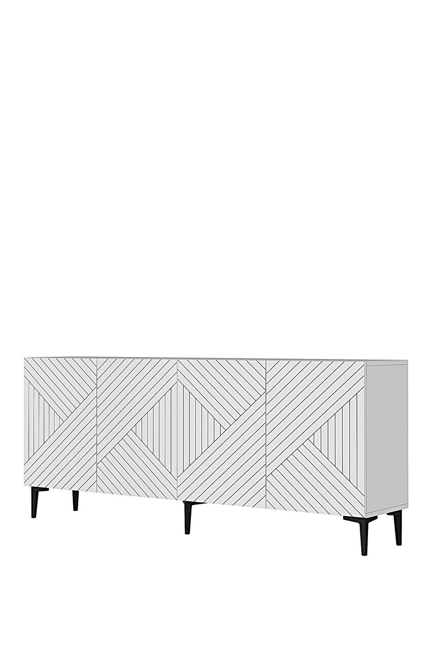 Consola, Hanah Home, Ferrro 180, 180x75x32 cm, Alb — imaginea 4