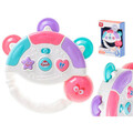 Jucarie Interactiva pentru bebelusi, Tamburina Baby, cu lumini si sunete, plastic, multicolor