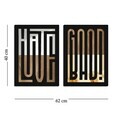Vopsea decorativă MDF-Plexiglas, KKMP-005, Între: Plexiglas oglindit (grosime: 1 mm), Multicolor