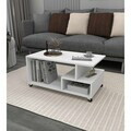 Masuta de cafea, Hanah Home, Sultan, 86.5x36.3x50 cm, Alb