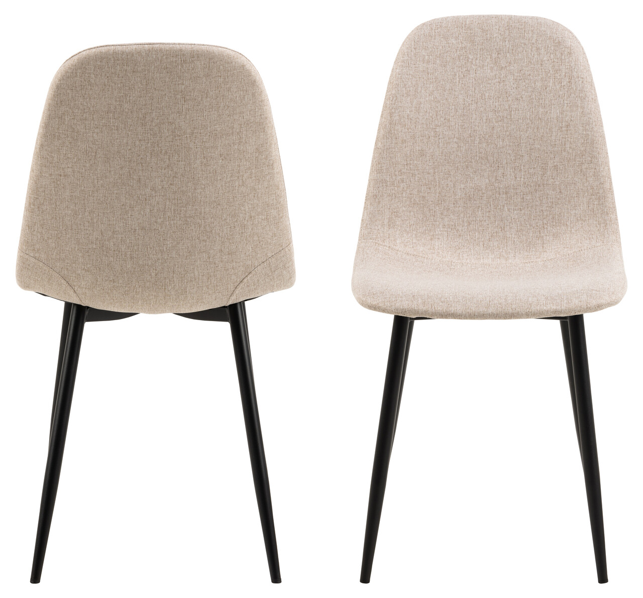 Scaun Celia, Actona, 44x54x86 cm, poliester/otel, bej - view 10