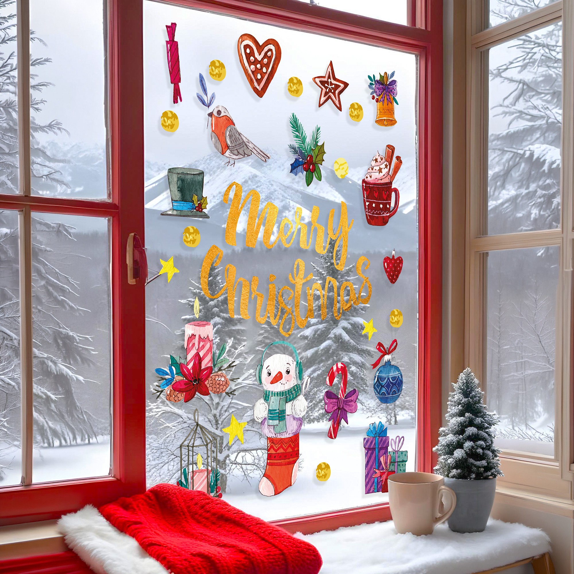 Sticker decorativ, 309105_3050, 30 x 50 cm, Multicolor
