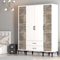 Dulap pentru haine, Hommy Craft, Kumsal PTP, 160x47.5x201.4 cm, PAL, Alb