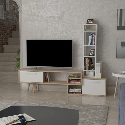 Comoda TV, Lagomood, Lagomood Manzara, Stejar alb Lagomood