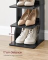Pantofar ingust, Vasagle Slim, 6 perechi incaltaminte, 30x26.4x110.4 cm, PAL/otel, negru