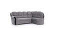Coltar extensibil dreapta 3 locuri ELTAP, L-048, Lord, 243x180x112 cm, lemn/poliester, gri/negru