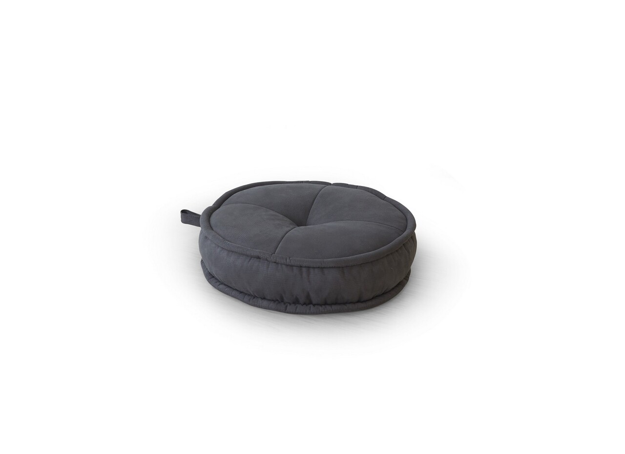 Perna de podea, Valovi, Onna, 60x15x60 cm, Textil, Gri