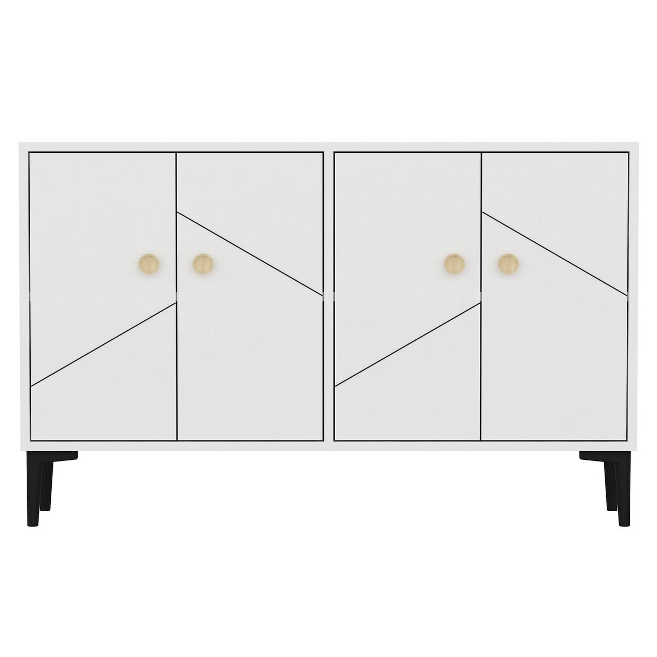 Comoda TV, Odessa, Cria, 120x75x30 cm, PAL, Alb