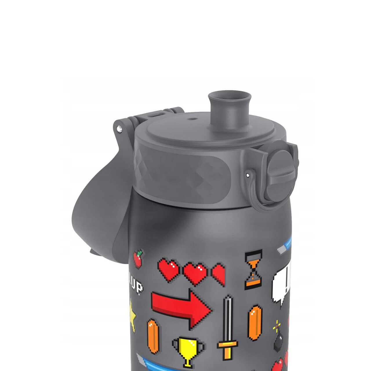 Sticla apa pentru copii Slim, recyclon, 500ml, Gamer - Ion8 - imagine 2