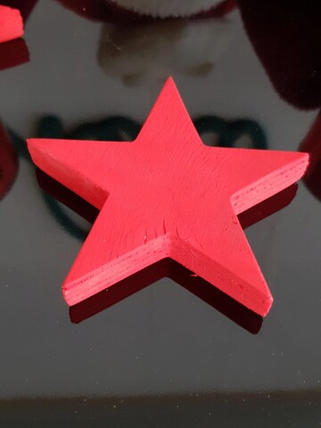 Suport pentru pahar, Mini Star, Placaj, Rosu La Moneta