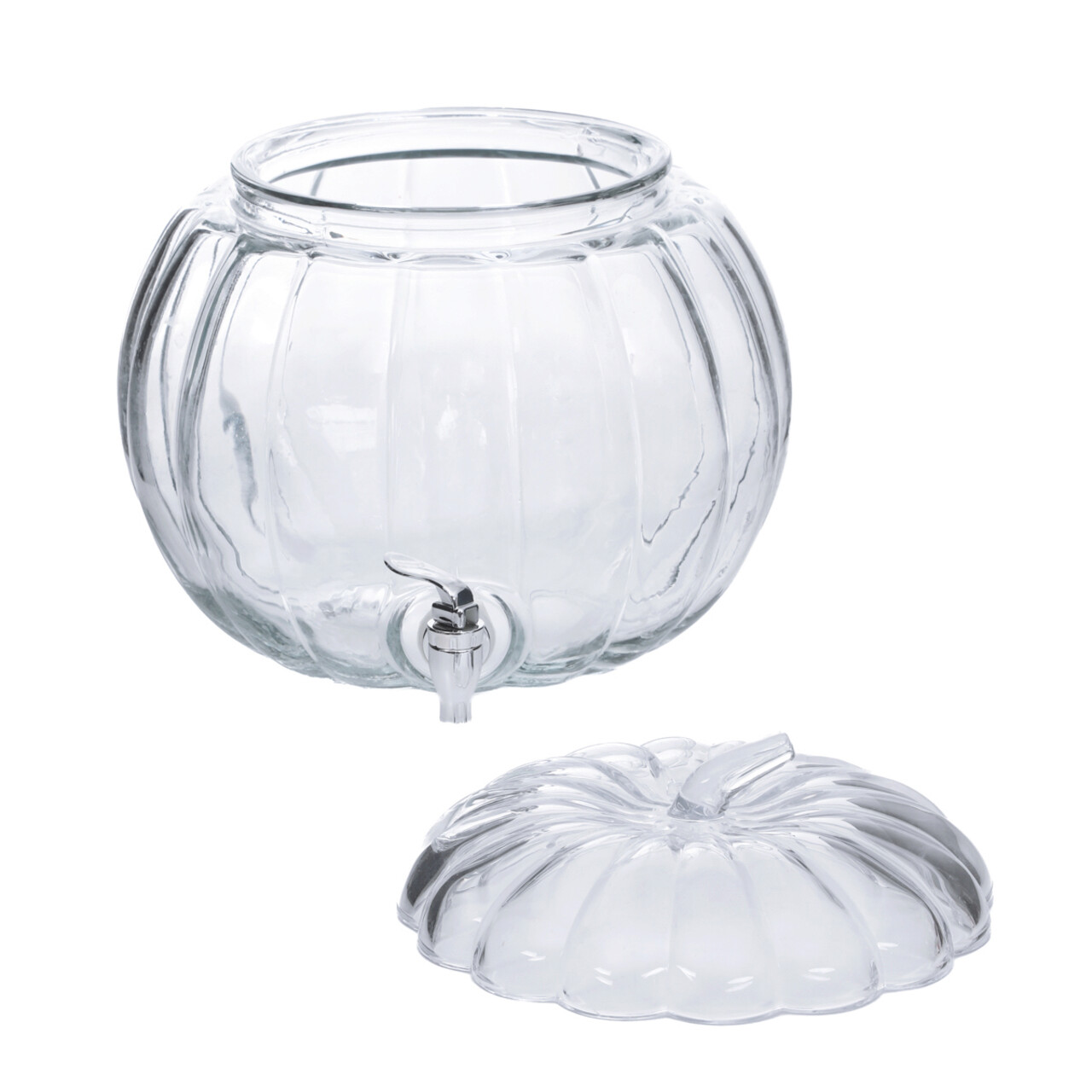 Dozator pentru bauturi Pumpkin, Homla, 8 L, sticla, transparent - 2 | YEO