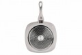 Tigaie grill + capac Mozaik, Cooking by Heinner, 28 x 4 cm, aluminiu, bej