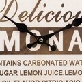 Ceas de perete Lemonade, Creaciones Meng, 34 cm, MDF