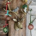 Decoratiune de perete Deer, Decoris, poliamida, multicolor