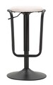Scaun de bar Destiny, Mauro Ferretti, 41x61 cm, inaltime reglabila, fier/poliester, negru/alb