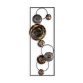 Decoratiune de perete, Textured, Metal, 90 x 32 x 4 cm, Multicolor