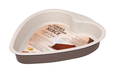 Forma copt model inima non-stick, snb, 25x24 cm, aluminiu