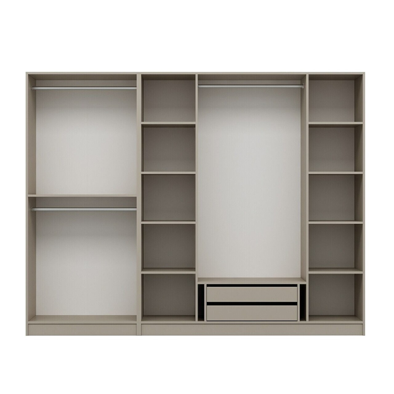 Dulap pentru haine, Hanah Home, Nisa, 270x210x52 cm, Gresie — imaginea 7