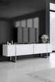 Set mobilier living, Bexley, Luxe, Alb / Argintiu
