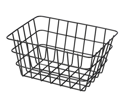 Cos depozitare pentru baie, wenko, viana, 18 x 12 x 25 cm, metal, negru