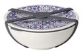 Bol cu capac pentru pranz, Villeroy & Boch, To Go Indigo Dish M, inchidere etans, 350 ml, portelan premium/silicon