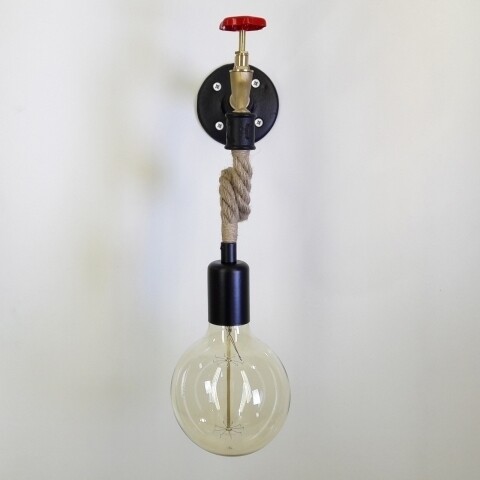 Aplica de perete All Design, metal, 10x16x30 cm, Industrial
