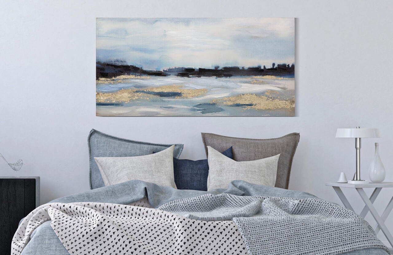 Tablou decorativ Sky, Mauro Ferretti, 120x60 cm, canvas pictat manual, multicolor - 1 | YEO