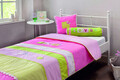 Set cuvertura de pat Young, Love (90-100 Cm), Çilek, Poliester