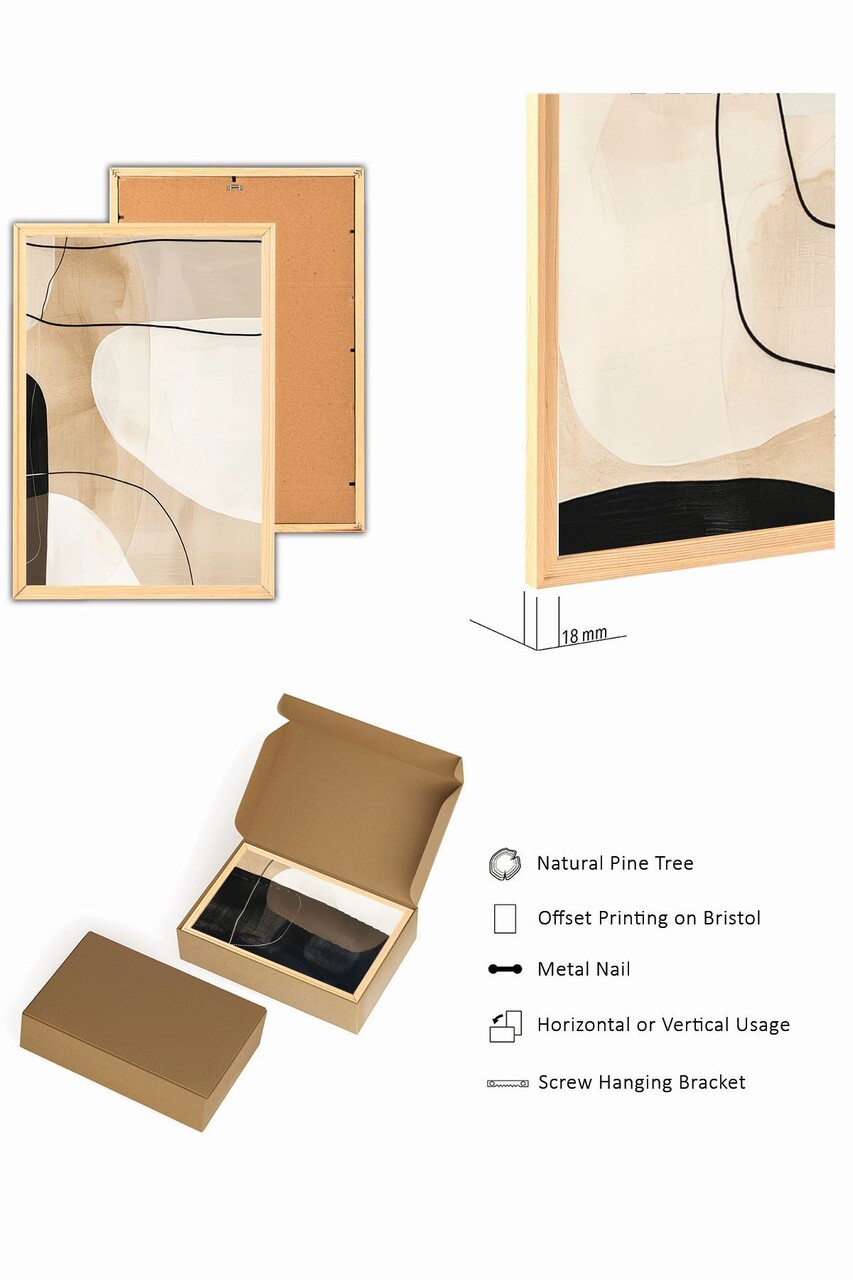 Set 3 tablouri decorative, Myk3014-1, Placă: 100% MDF , Multicolor - view 3