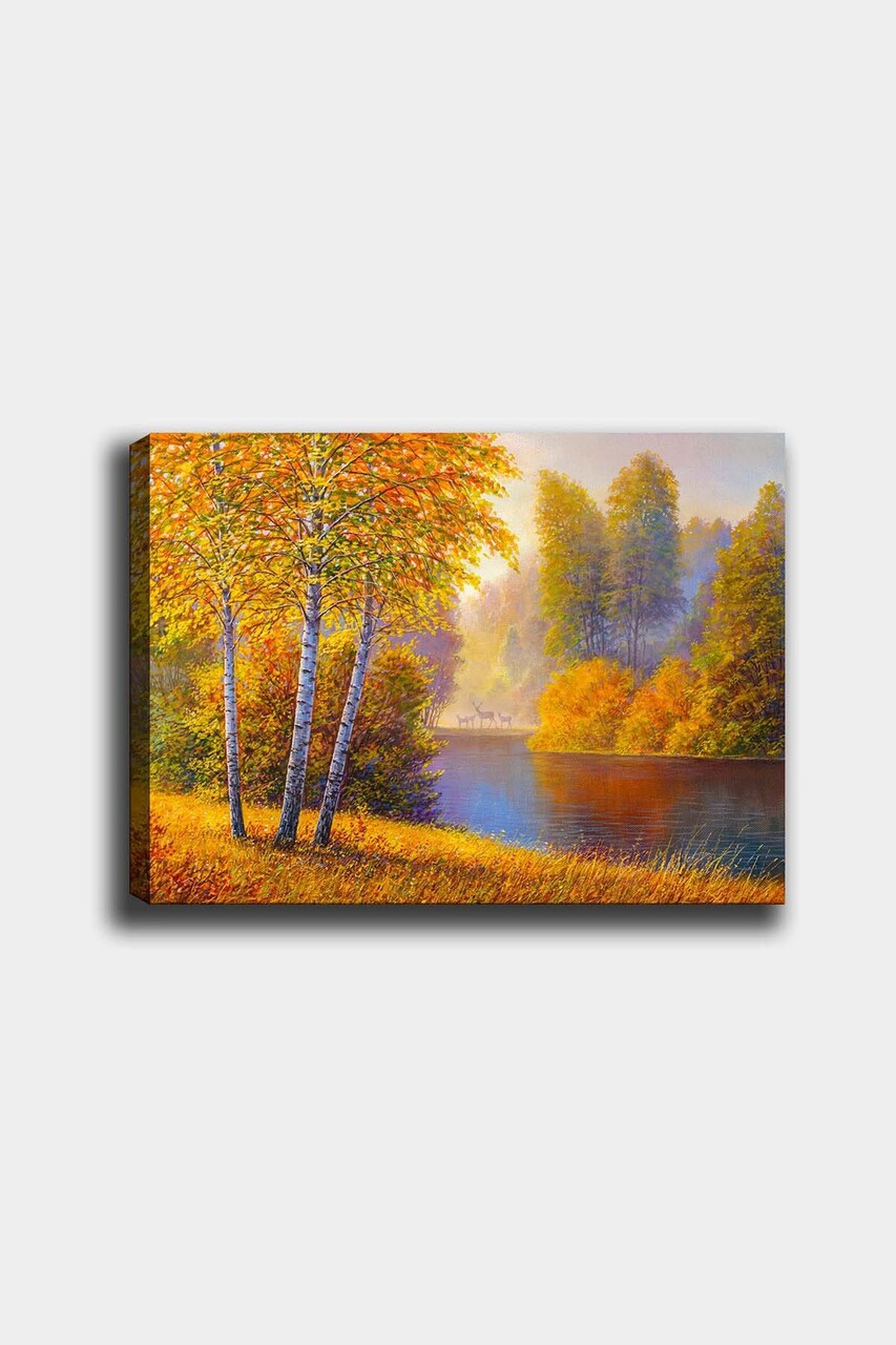 Tablou decorativ, 1411615304-5070, Cadru: 100% LEMN (grosime: 3 cm), Multicolor - view 2