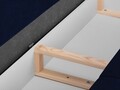 Canapea extensibila, Freesia, Mazzini Sofas, 3 locuri, cu lada de depozitare, 215x94x90 cm, catifea, albastru regal